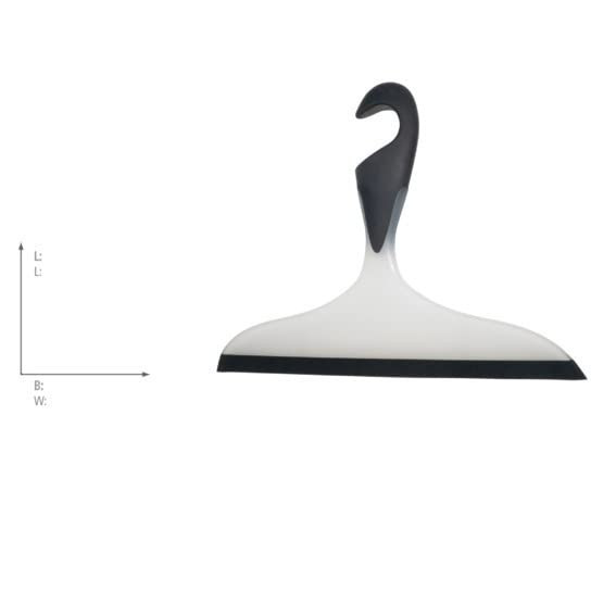 Squeegee Bathroom Wiper Streak Free Plastic Rubber Shower Cleaner with Hook 23cm