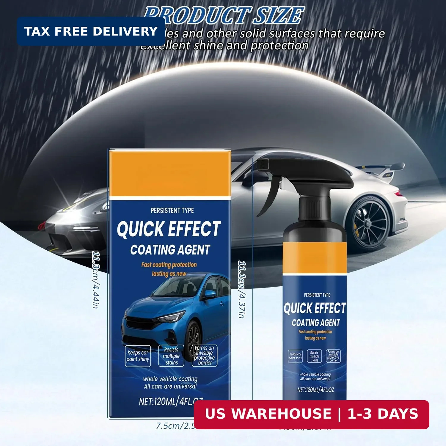 Advanced Car Quick-Acting Coating Agent Spray, Car Coating Spray Quick Effect US