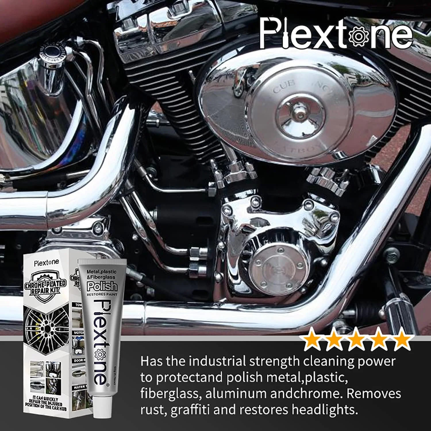 Metal Polish Paste for Home, Bike, Boat and Car Cleaning, Alloy Wheel Cleaner, R
