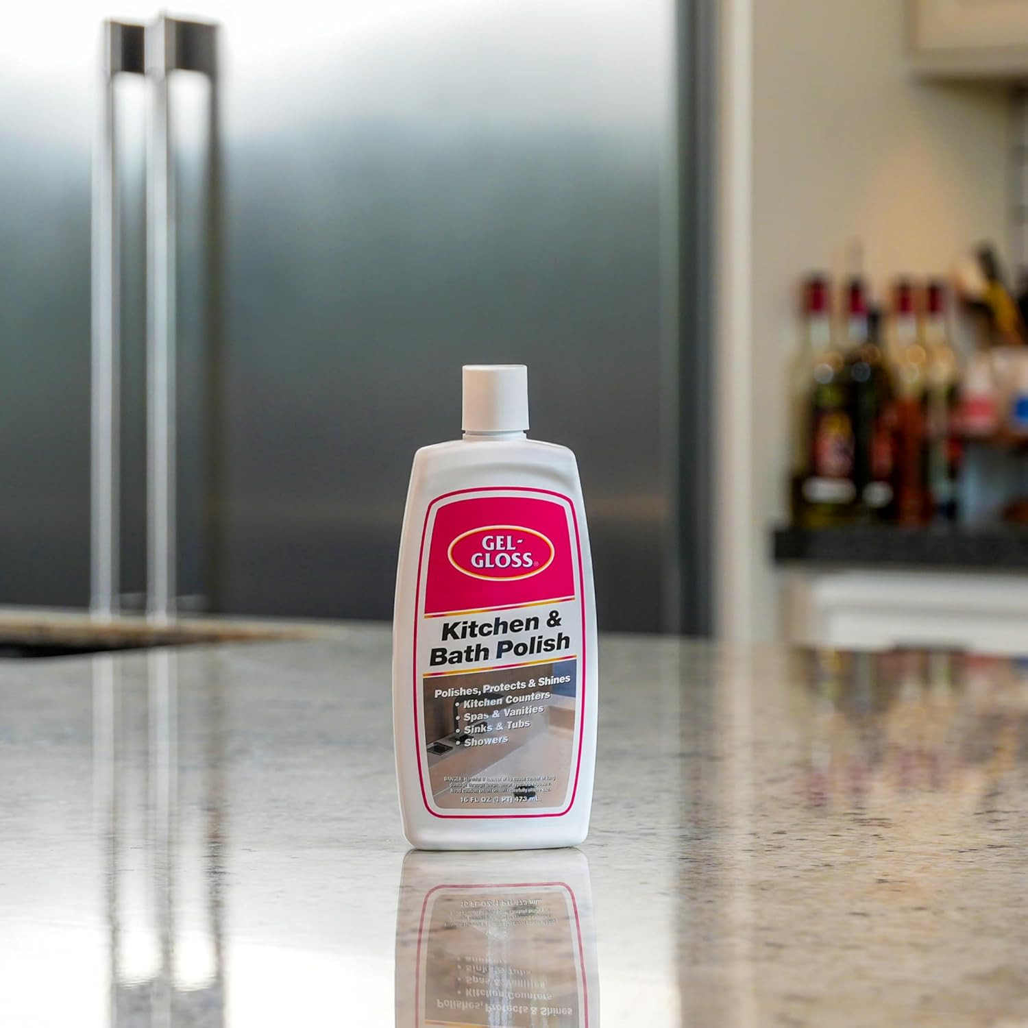Gel-Gloss Home Kitchen & Bath Polish | Carnauba Cleaner Wax Formulation | Remove
