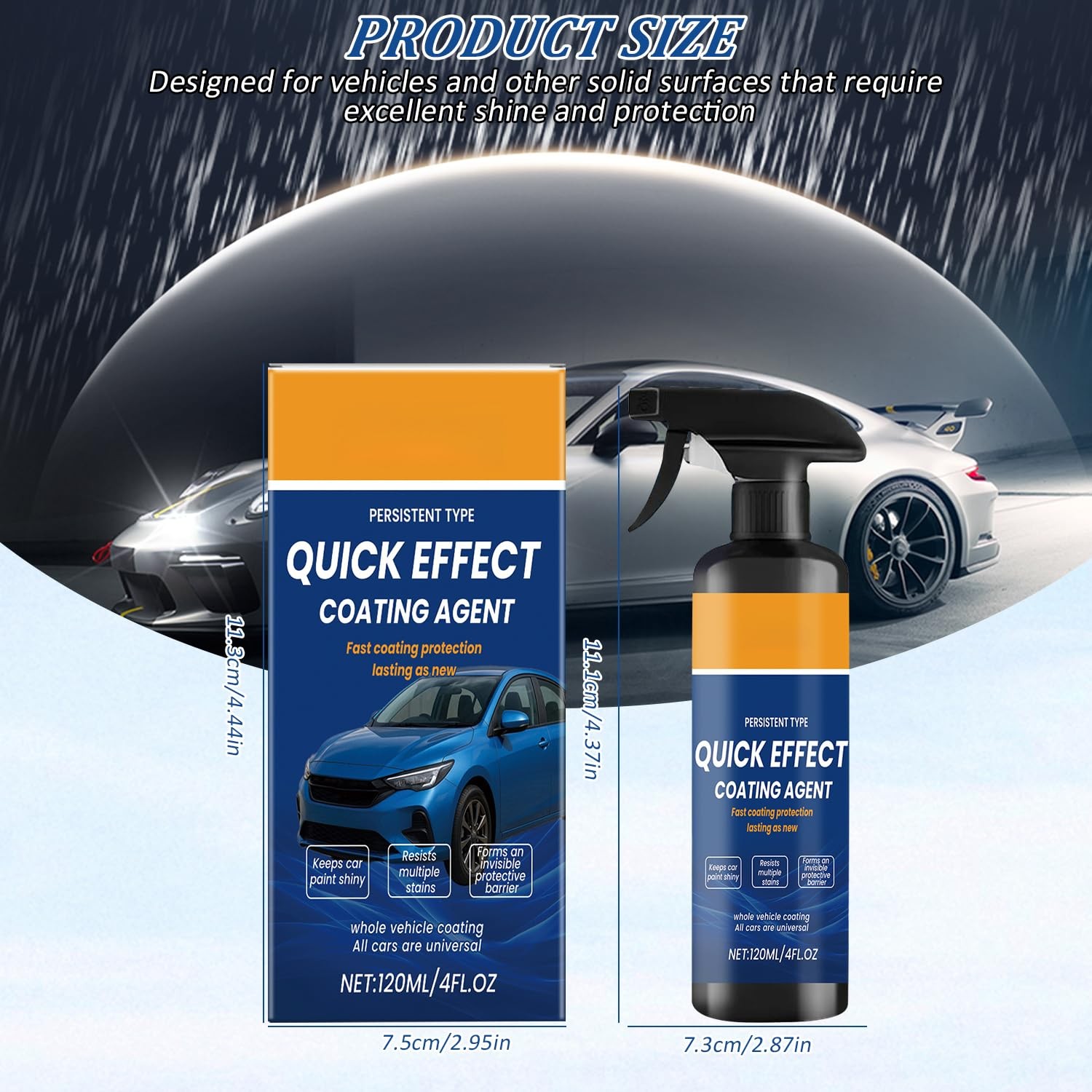 2Pcs Advanced Quick Effect Coating Agent, Advanced Car Quick-Acting Coating Agen