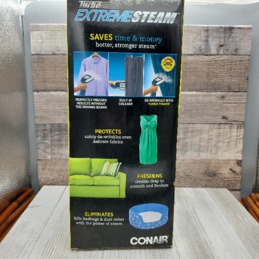 Conair Handheld Garment Fabric Steamer Turbo ExtremeSteam GS38R Open Box -New