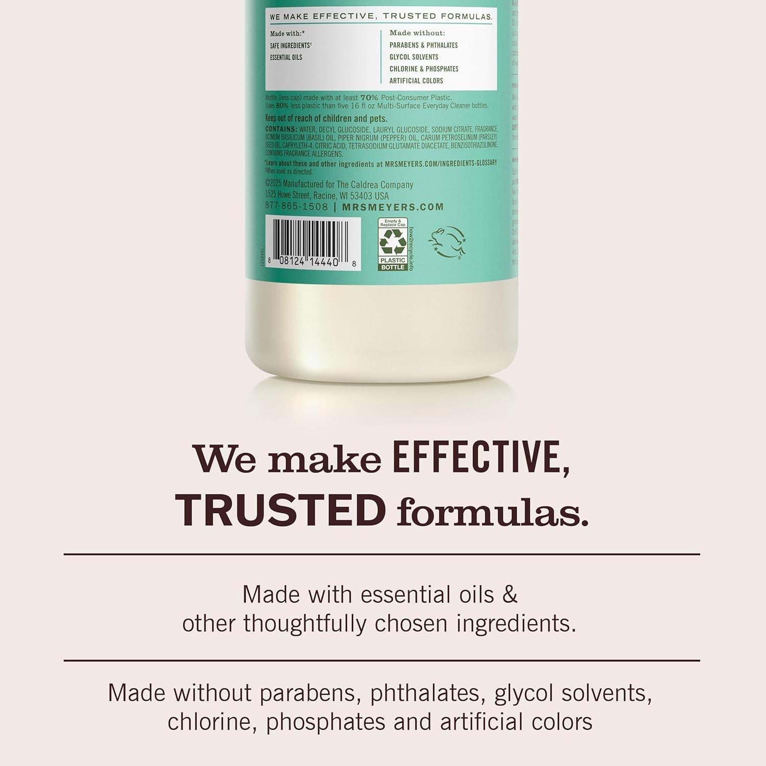 MRS. MEYER’S CLEAN DAY Multi-Surface Everyday 32 Fl Oz (Pack of 1), Basil