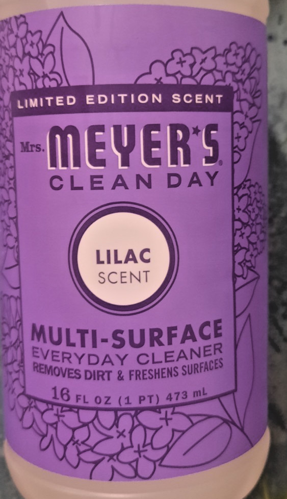 2X NEW MRS. MEYER’S CLEAN DAY LILAC SCENTED DISH SOAP & VINEGAR GEL CLEAN SPRAY