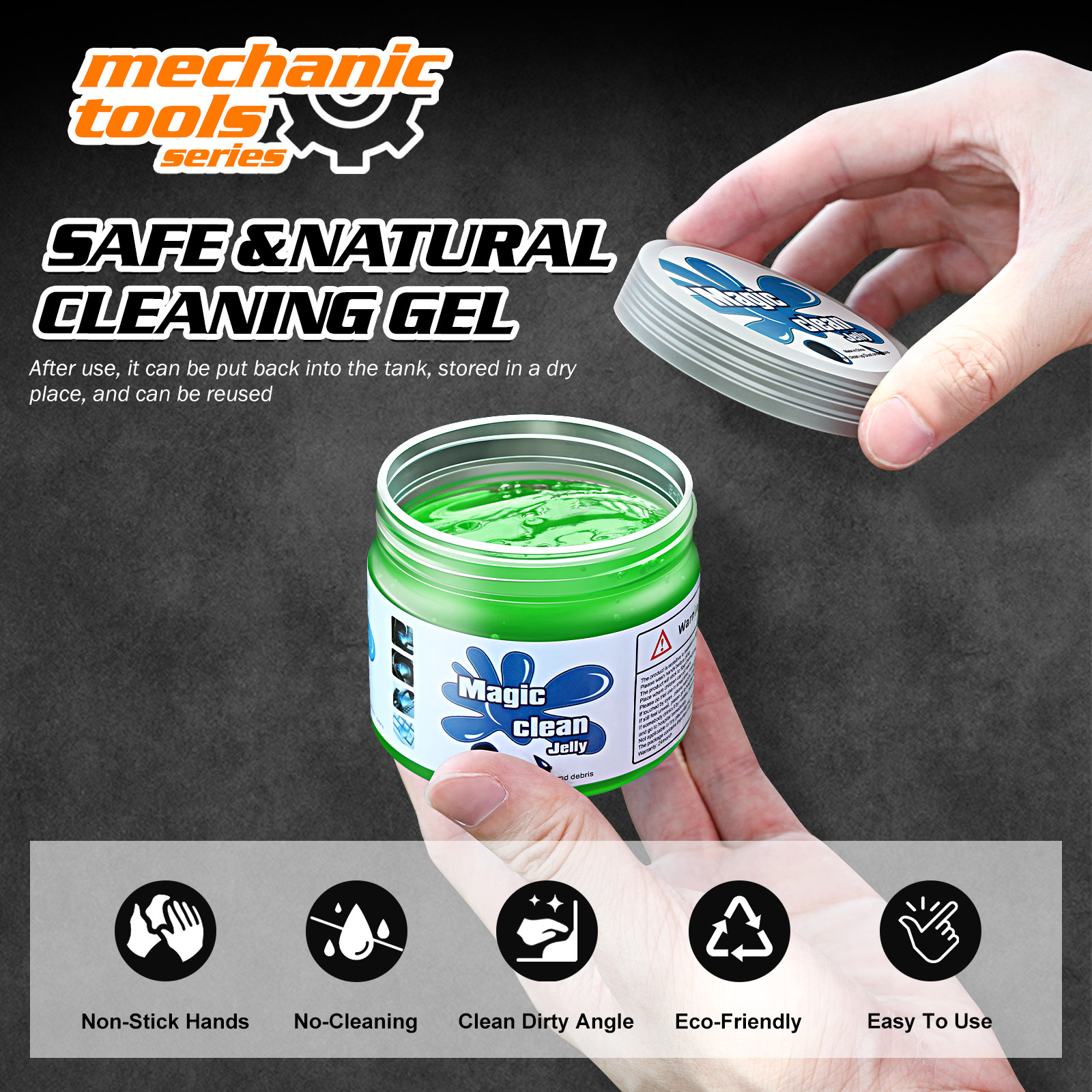Cleaning Gel Jelly Multi Purpose Keyboard Laptop Home Dust Remove Sticky Green