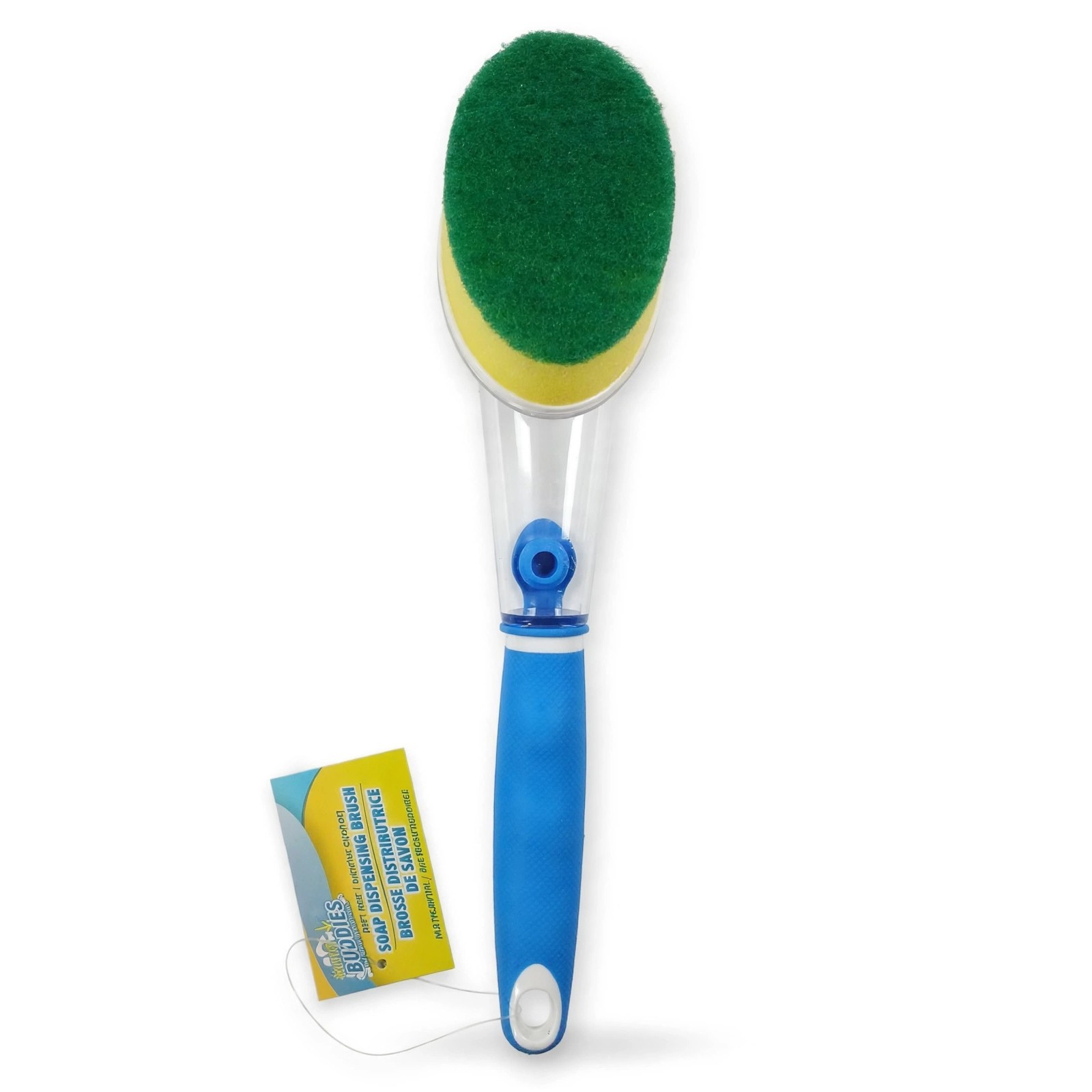 Scrub Buddies Dishwand Soap Dispensing Brush 11″ Kitchen Cleaning Tool Ergonomic