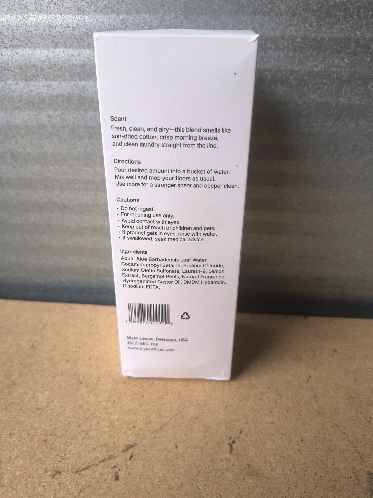 Blyss Mop Soap SunWashed Linen 16.9 Fluid Oz Expires /29 500ml New