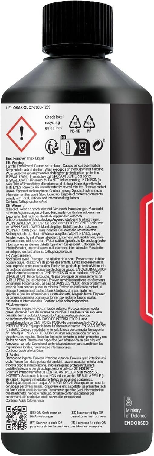 Rust Remover for Metal – Fast-Acting, 500ml for Effortless Restoration