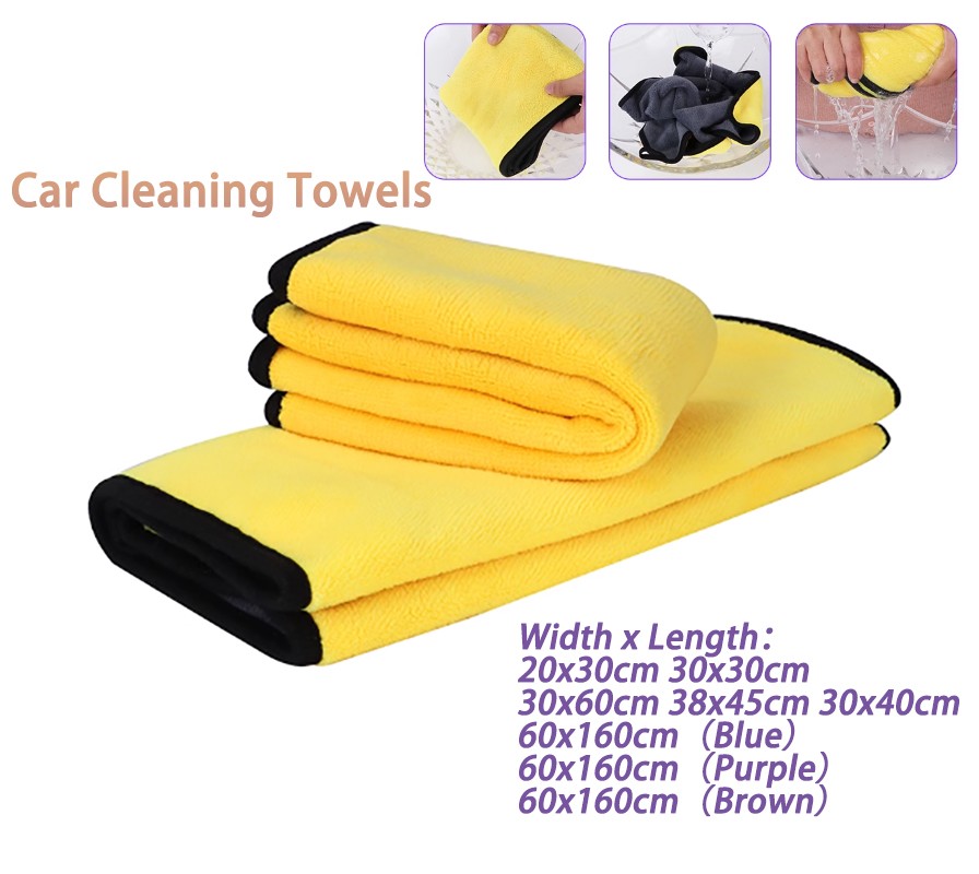 Car Cleaning Towels Microfibre Towel Drying Wash Cloth Super Absorbent Polishing
