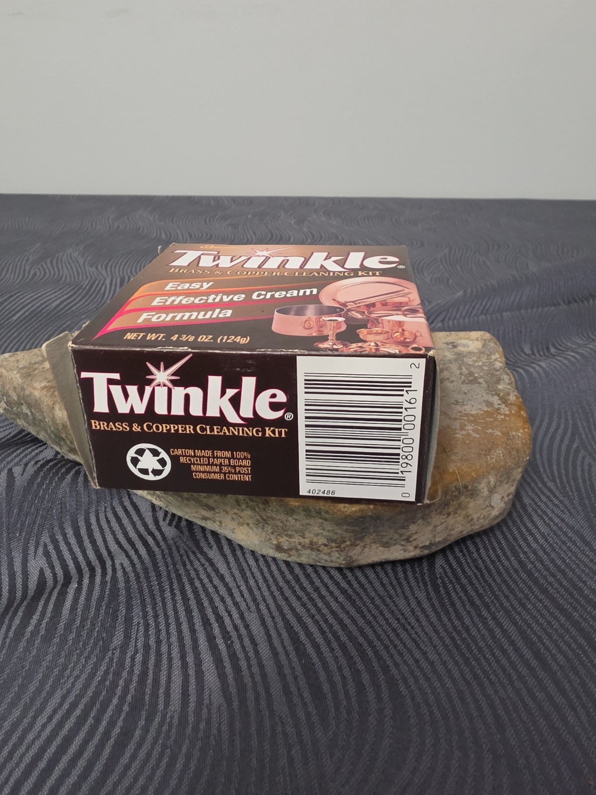 Vintage Twinkle Brass & Copper Cleaning Kit Box – Retro Kitchen Display Or Prop