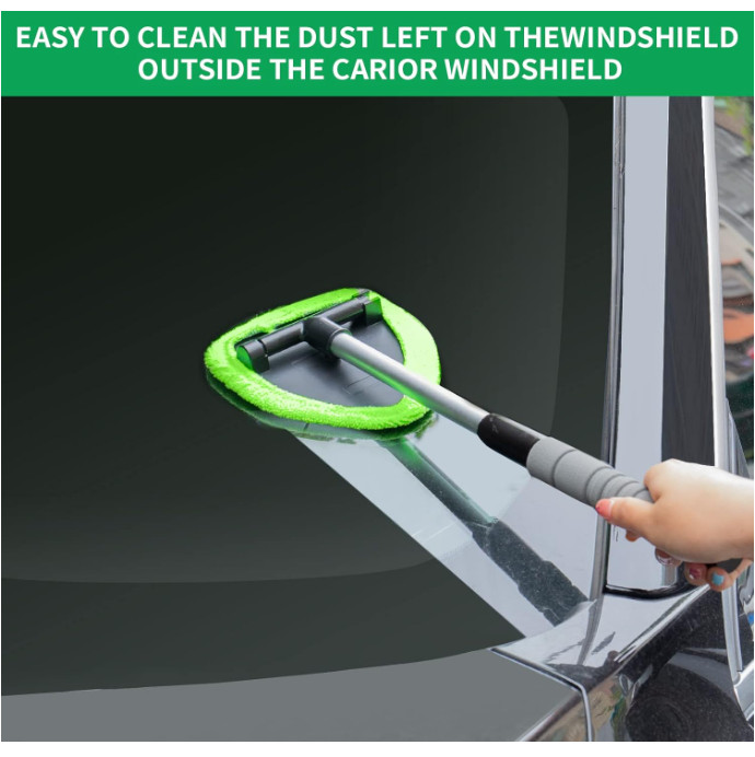 15x Windshield Cleaner Wand – Microfiber Anti-Fog Tool for Car Windows