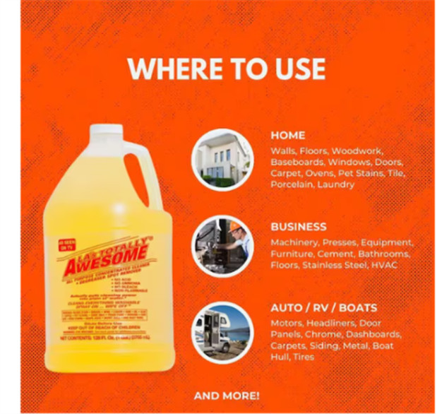 1 Gal. All-Purpose Cleaner Degreaser Spot Remover Concentrate 2-Pack Citrus