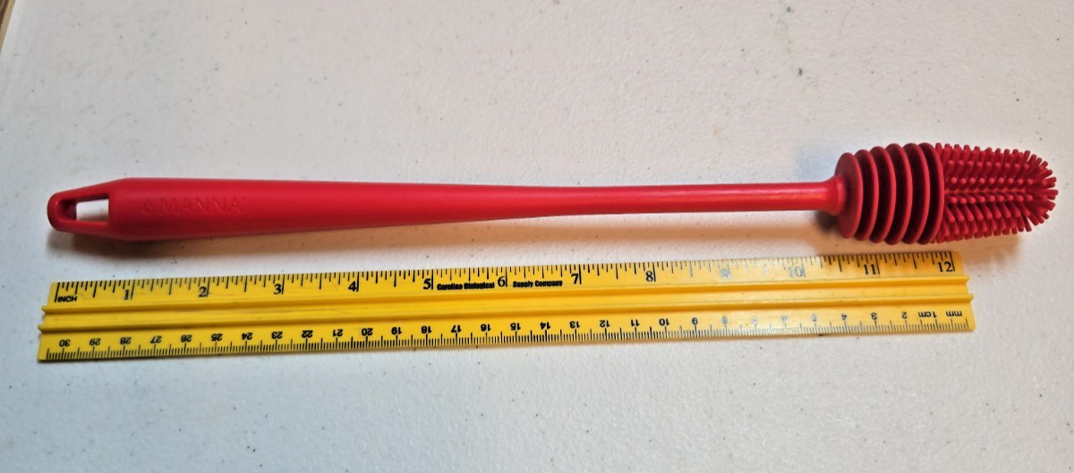 Red Manna Silicone Cleaning Brush; 13″