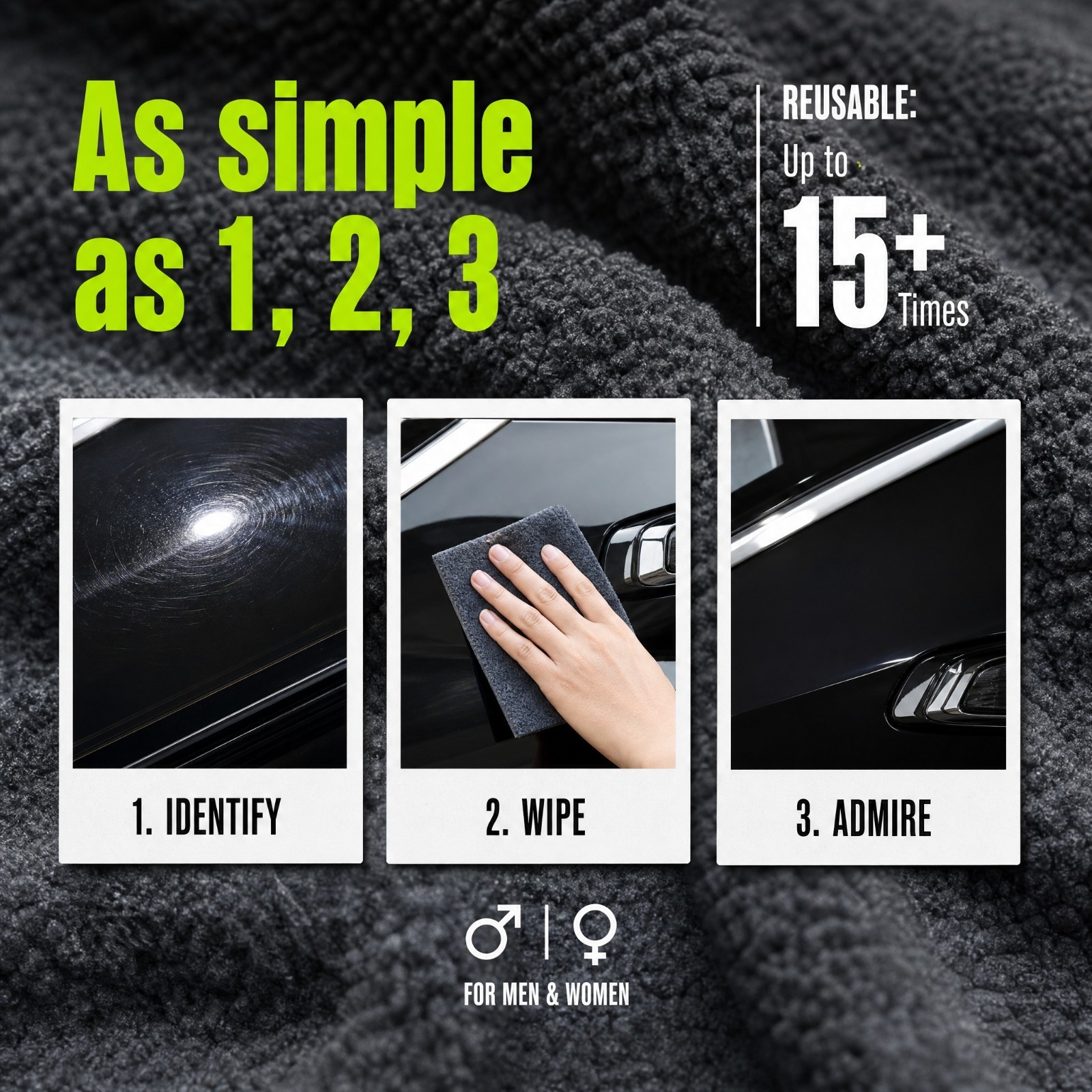 Nano Polix Car Scratch Remover Cloth 6 Packs – Auto Paint Scratch Repair Towel