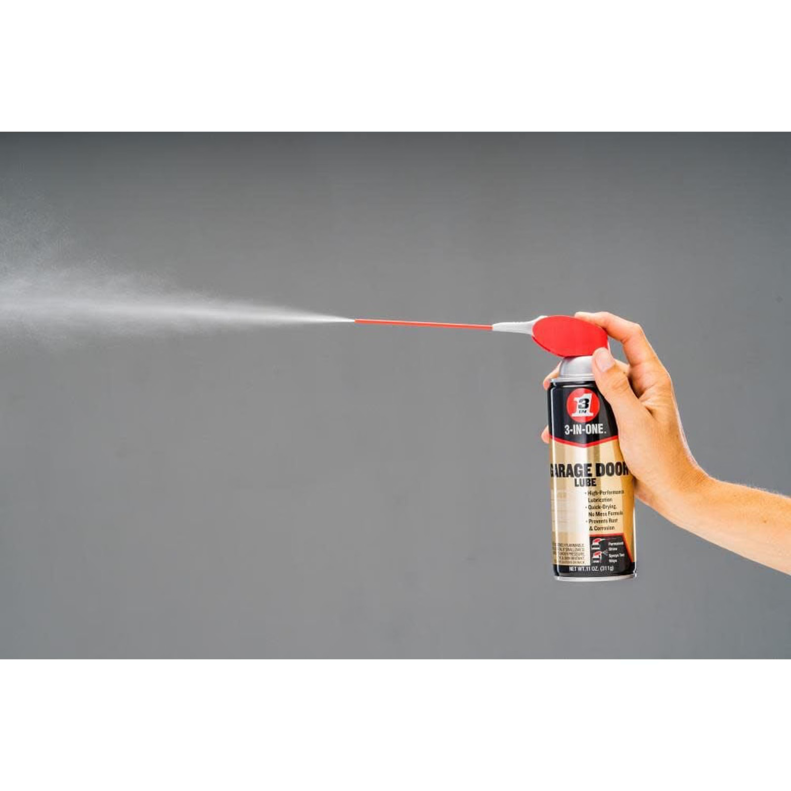 (4 pack) 3-IN-ONE Professional Garage Door Lubricant Smart Straw Sprays, 11 oz