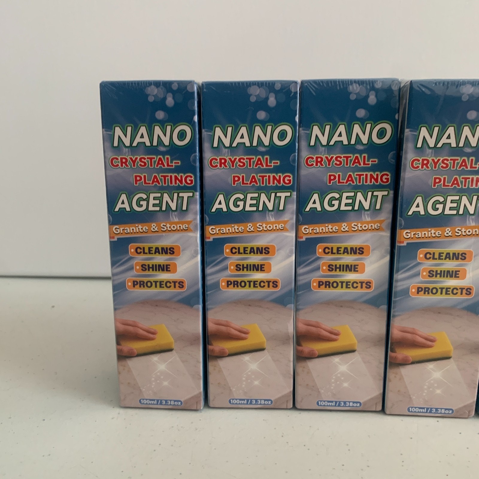 Nano Crystal Plating Agent Lot Of 7 100ML Cleans Shine protects Granite & Stone