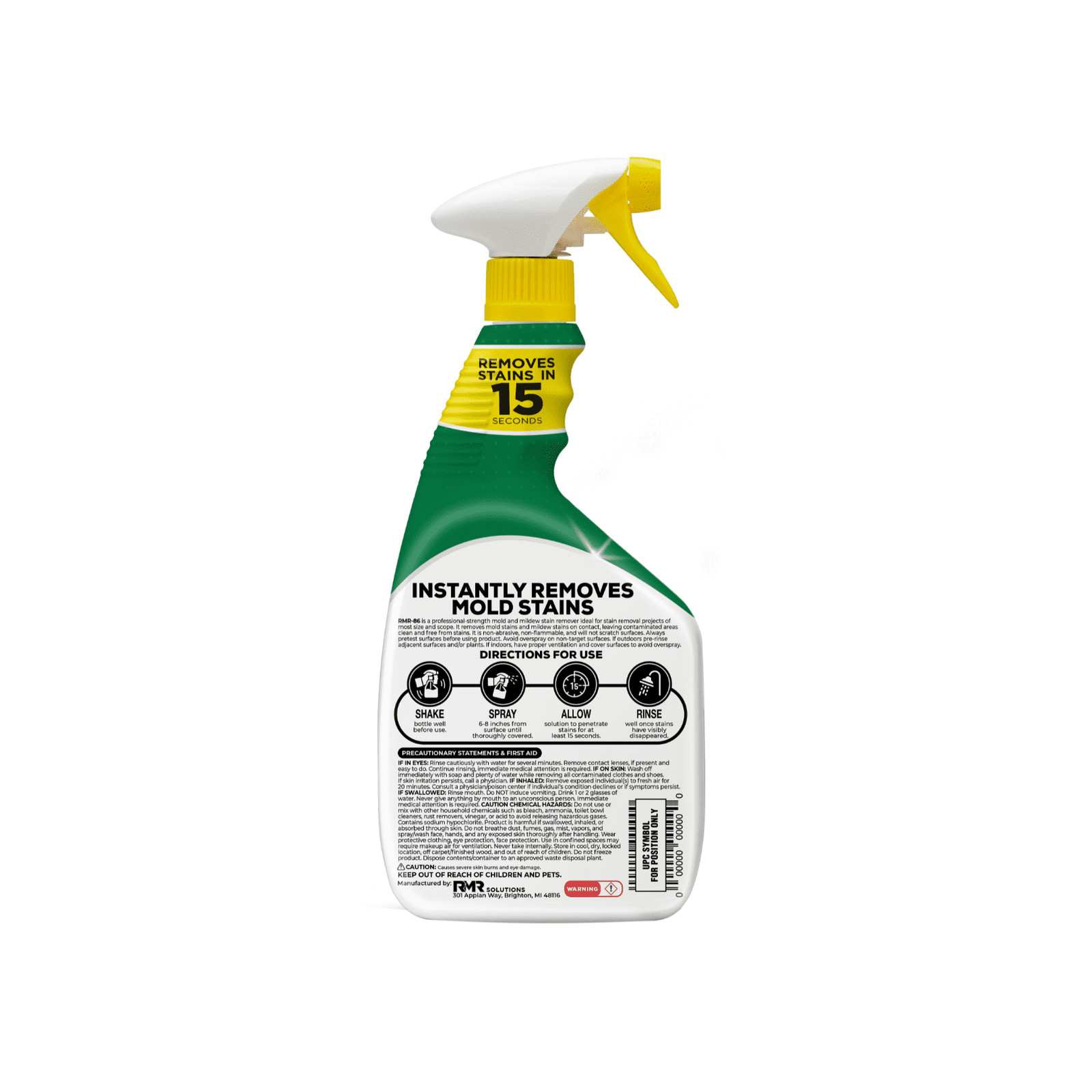 RMR Solutions 32-fl oz Mold and Mildew Stain Remover Outdoor Cleaner