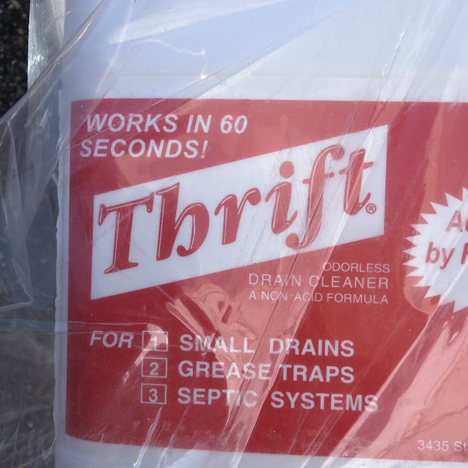 New Thrift FBA_T-600 Alkaline Based 6 lb. Granular Drain Cleaner, White…Sealed