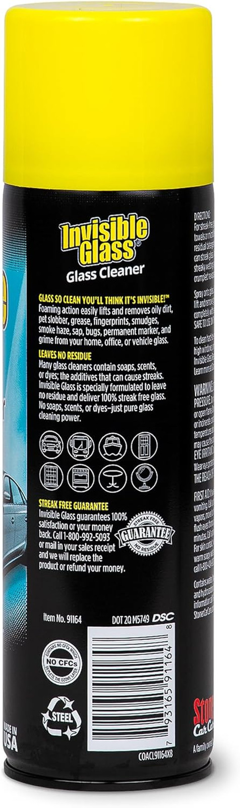 Invisible Glass 91164-3PK Premium Aerosol Glass Cleaner Spray for Car Windshield