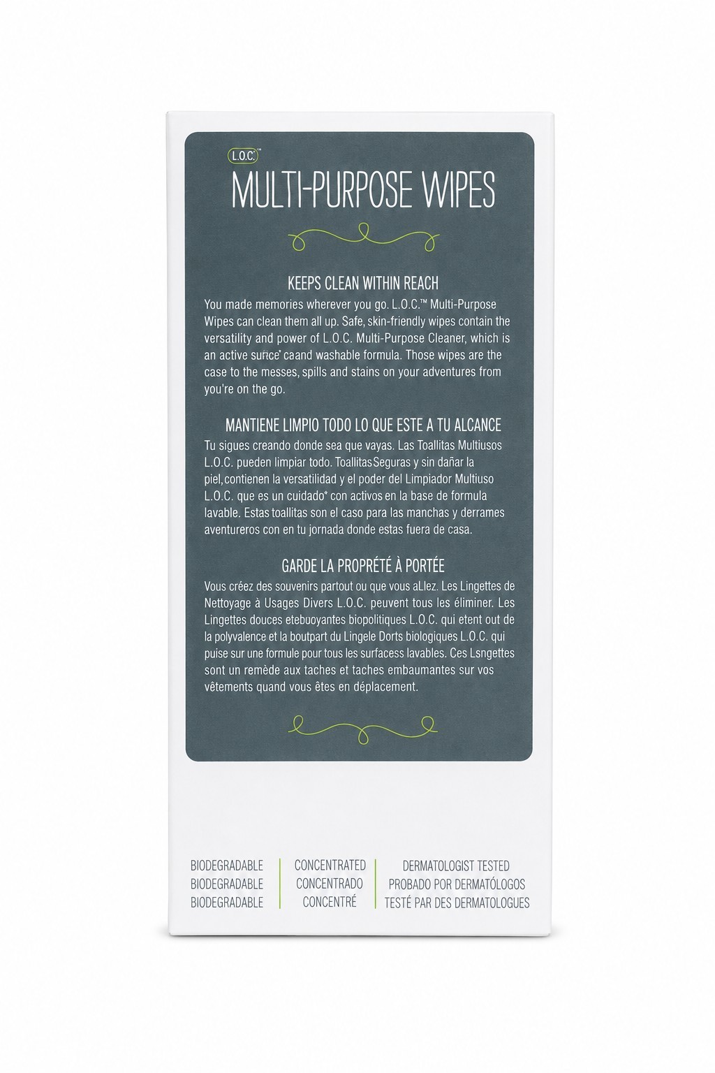 Amway Home L.O.C. All-Purpose Wipes Eucalyptus Mint, 4 Pack 96, Biodegradable