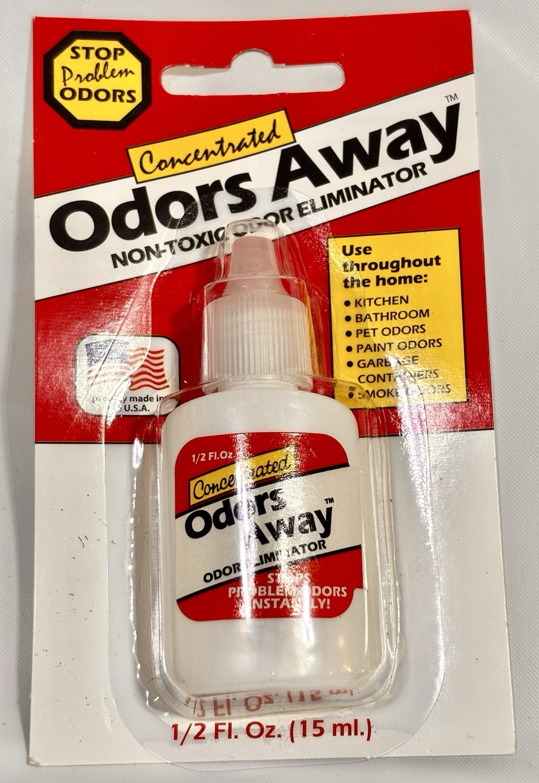 Odors Away Dropper Concentrated Odor Eliminator Neutralizer 1/2 fl oz Non-Toxic