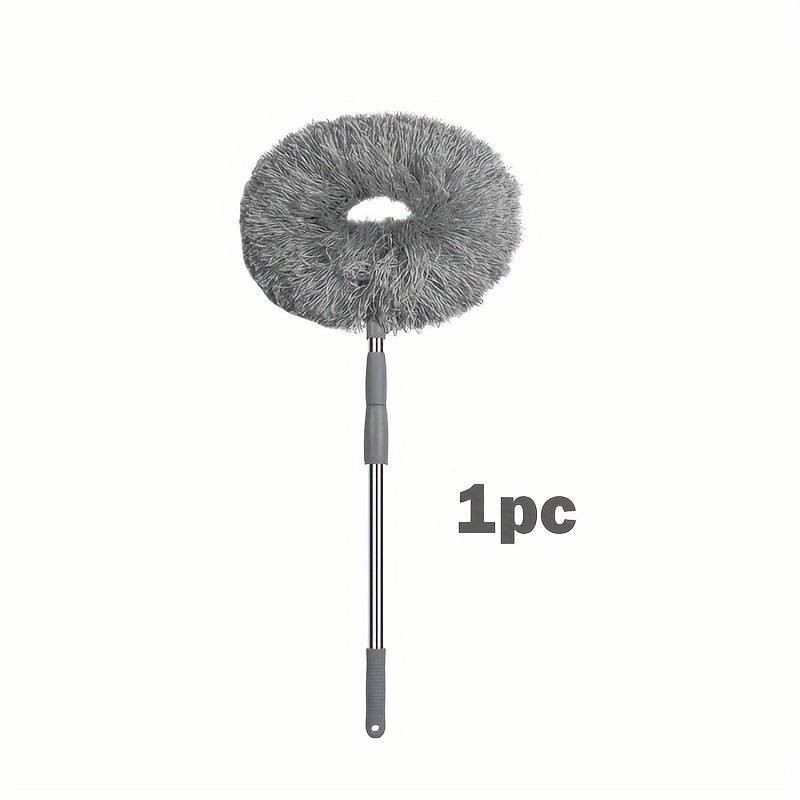 1pc Ceiling Fan Light Duster with Extension Pole Washable Microfiber Dust Brush