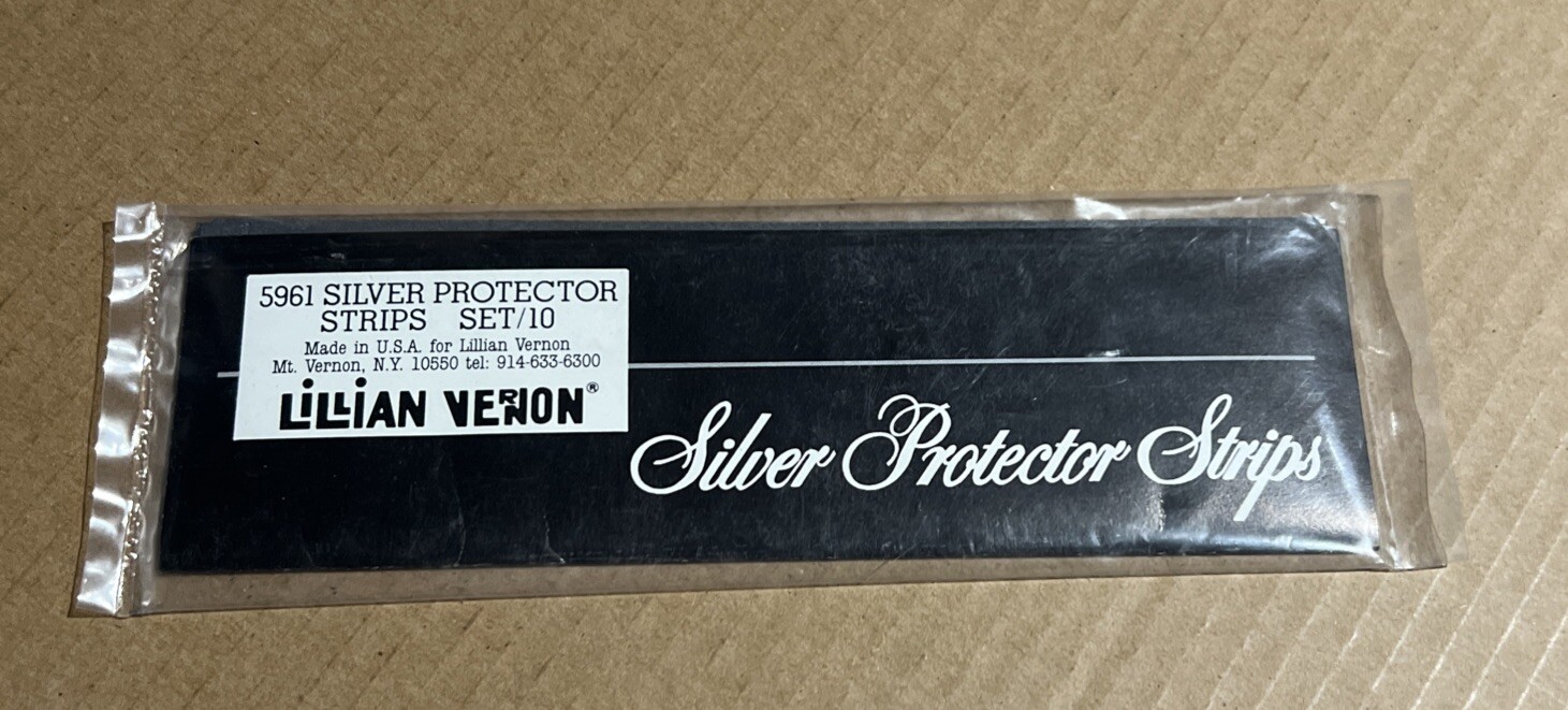 Lillian Vernon Silver Protector Strips – Set Of 10 – Sealed