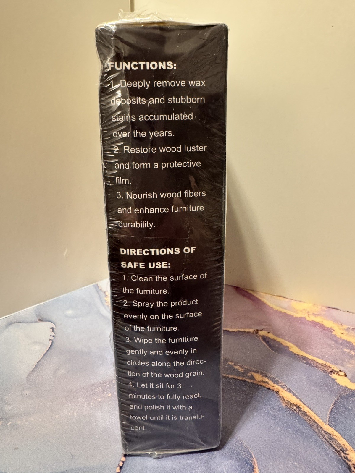 2x Beeswax Wood Polishing Spray 4 fl oz by Jaysuing, Expires 2028