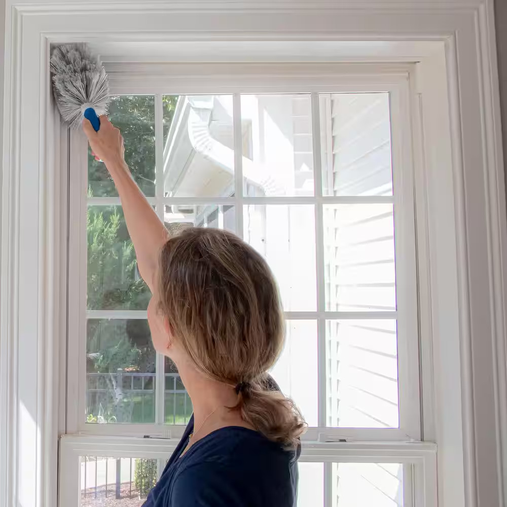 Poly-Fiber Cobweb and Corner Duster – Indoor and Outdoor Cleaning Duster for Gar
