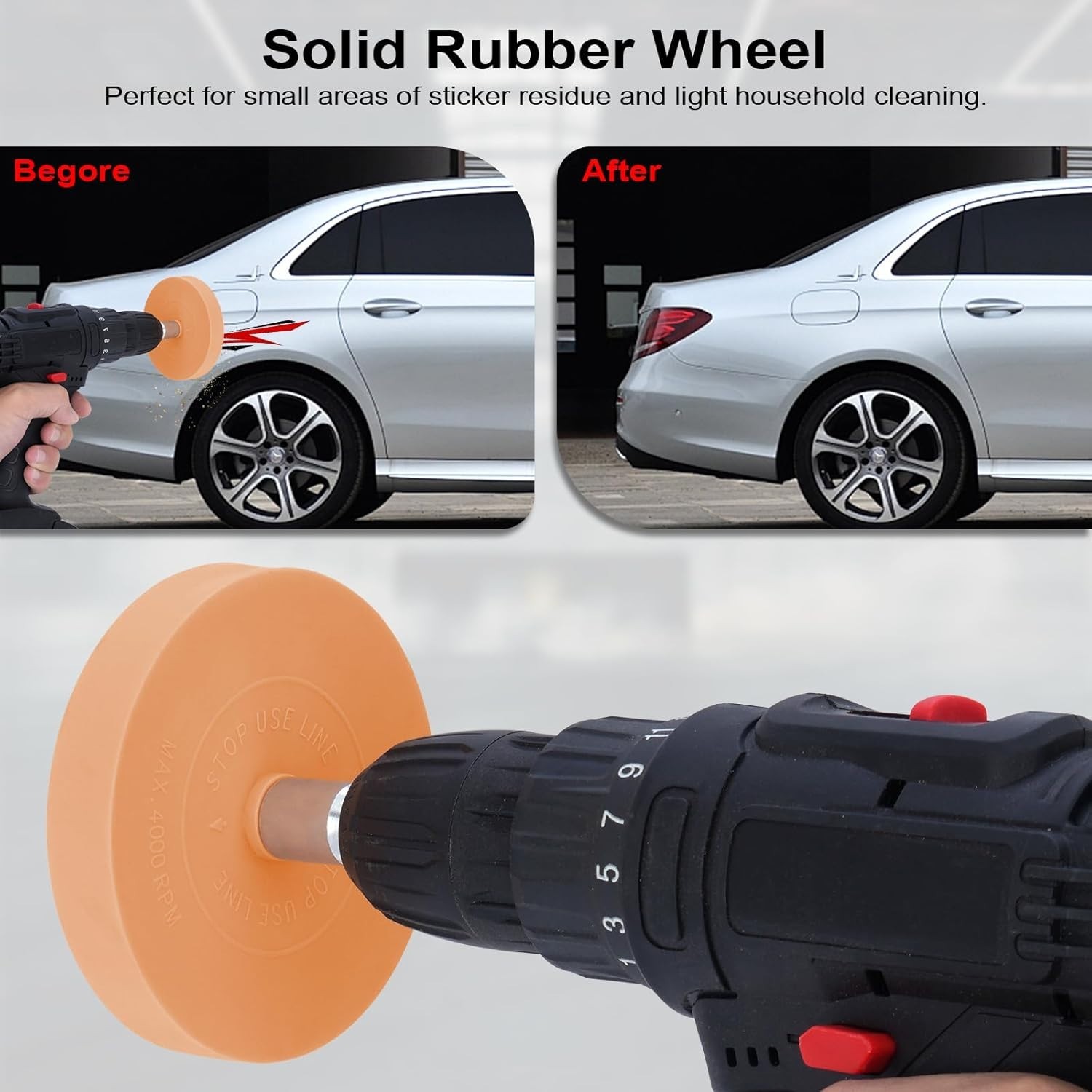 Complete 4-Piece Rubber Decal Removal Kit – Precision Cleaning Without Damage