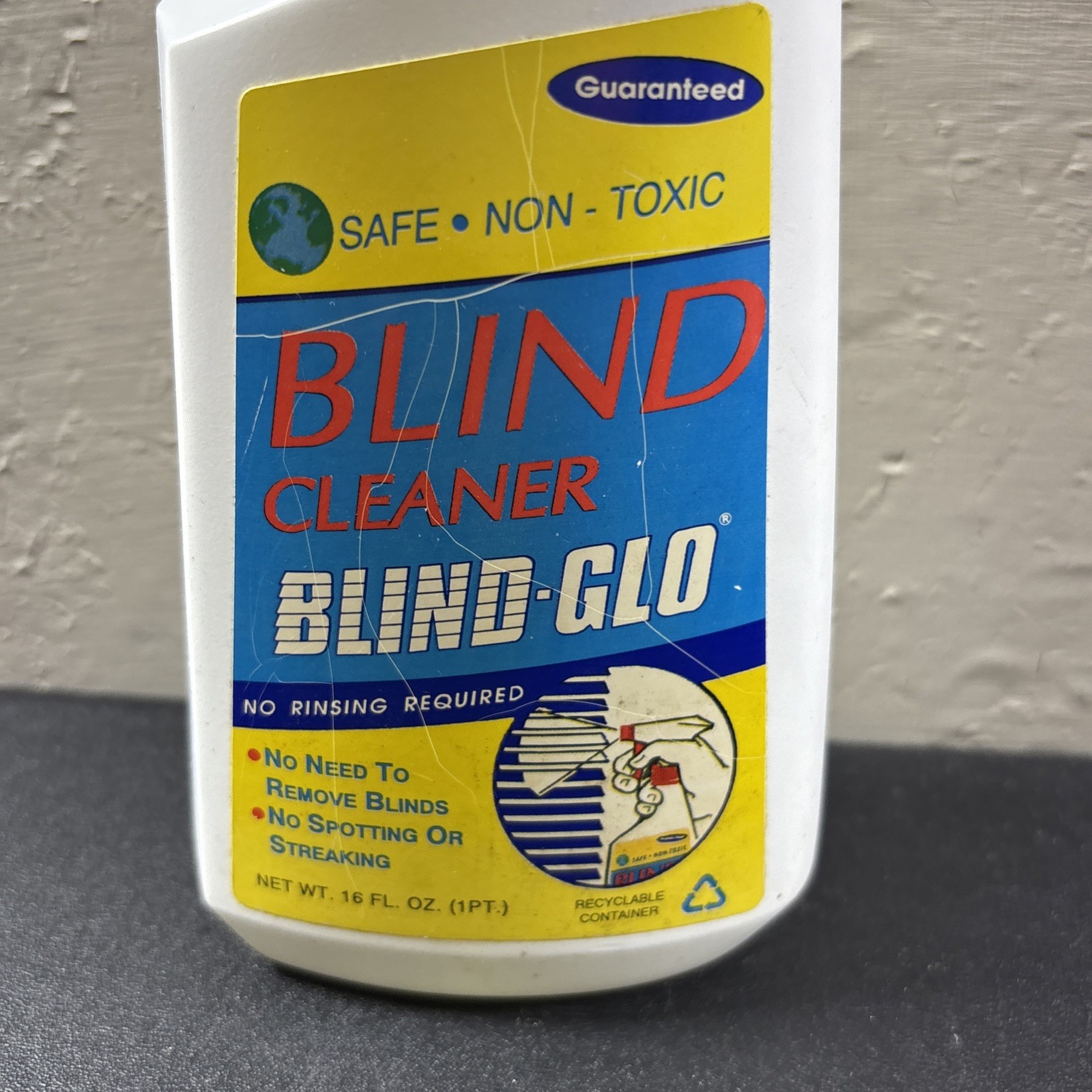 Blind-Glo Blind Cleaning Spray for Mini Blinds Plastic Vinyl Metal 16 Fl. Oz.