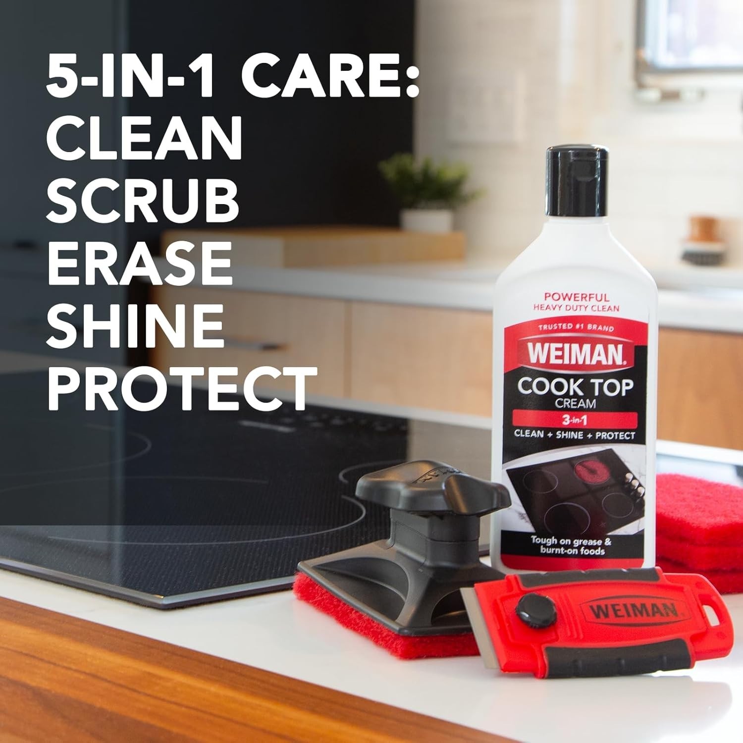Effortless Shine: 10 oz Cooktop & Stove Cleaner for Gas and Electric Ranges