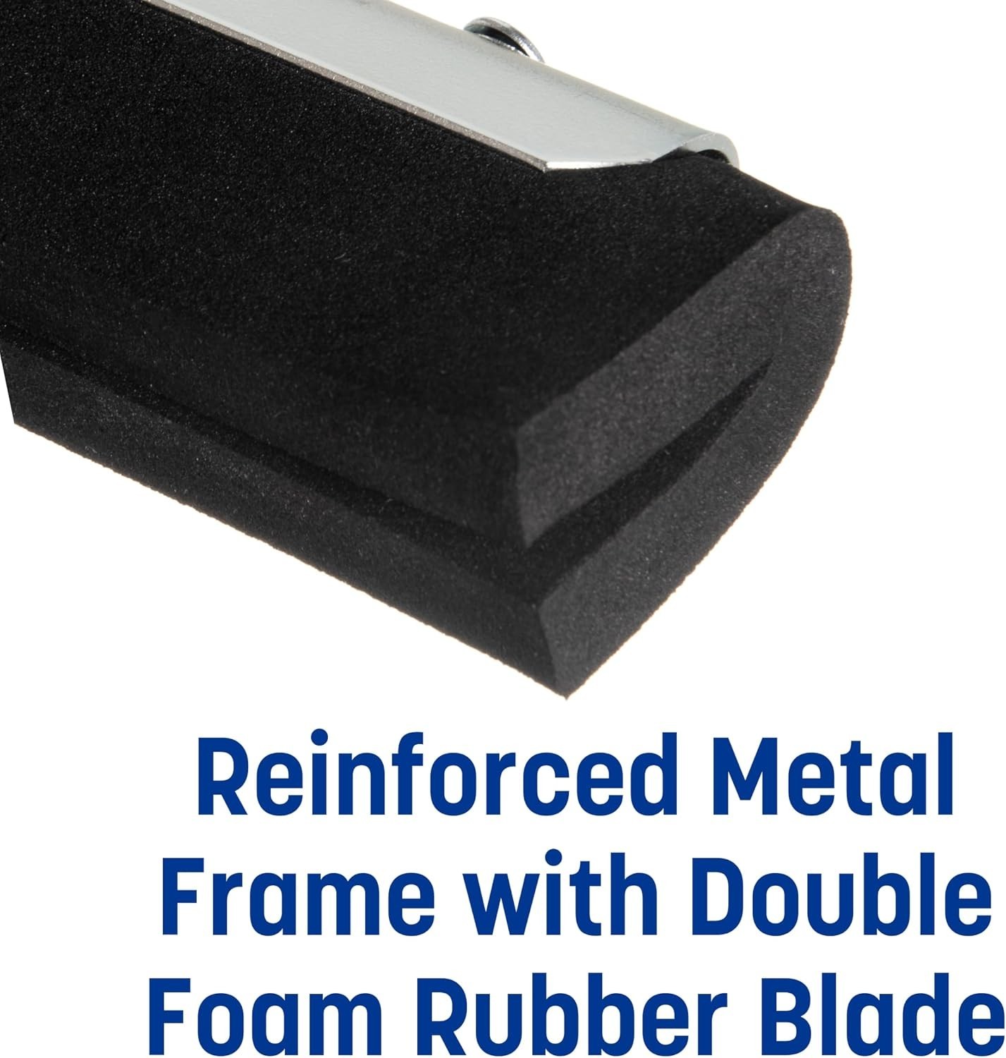 Flo-Pac Double Foam Floor Rubber Squeegee Window Squeegee with Heavy Duty