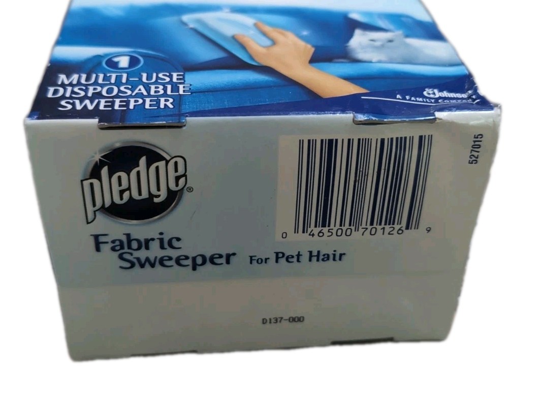 Pledge Fabric Sweeper Pet Hair Multi Use Reusable Traps Cat & Dog Fur Reuse NEW