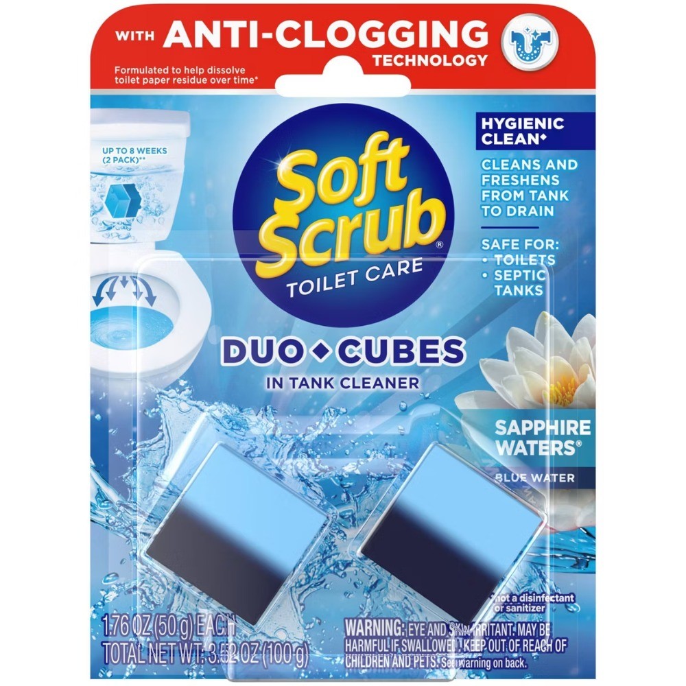 Sapphire Waters Duo-Cubes In-Tank Toilet Cleaner – 2ct: Blister Pack