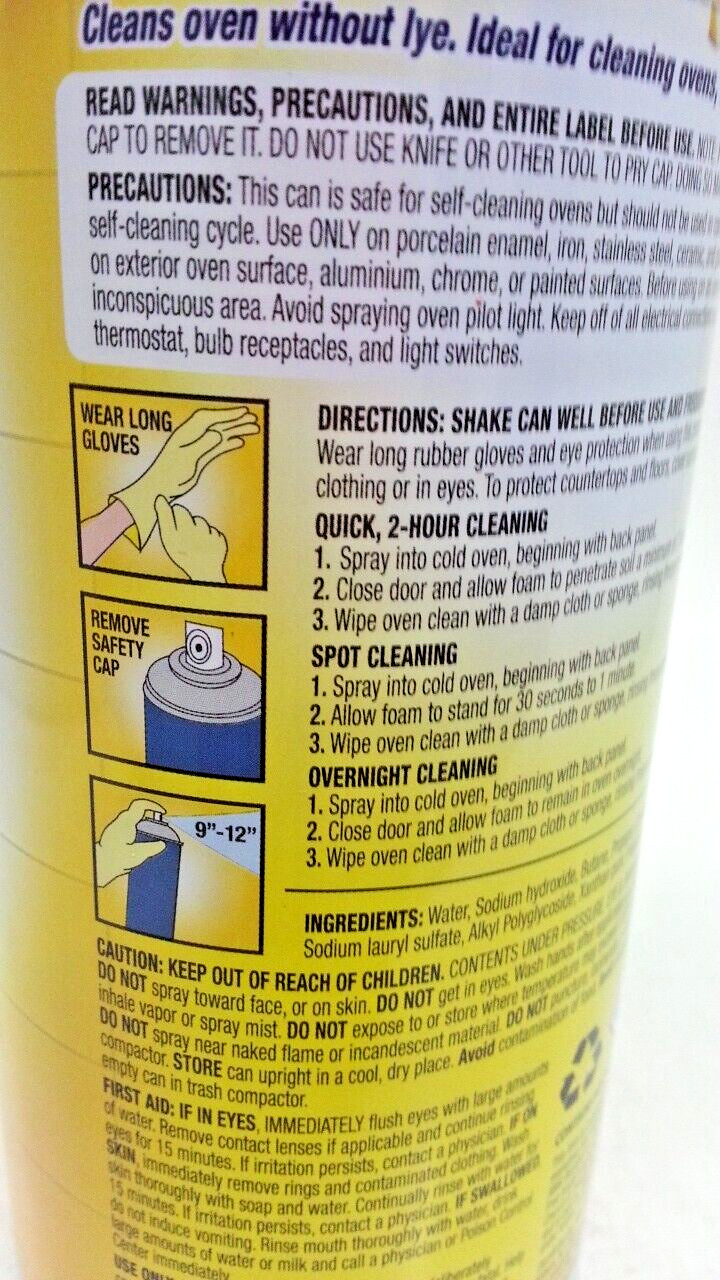4 X Scrub Free Oven Cleaner Heavy Duty & Fume Free Cuts Through Baked On 12 ozEa