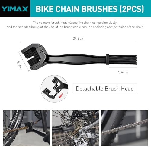 Bike Chain Cleaner Set, Bicycle Cleaning Kit Chain Lube and 500ml Cleaning Sp…