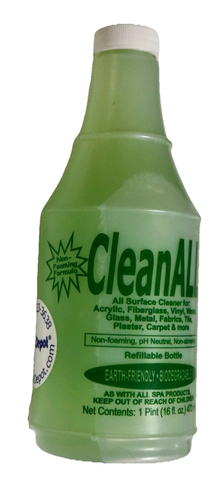 Clean All-C Concentrate Multi Surface Cleaner 16oz pH Neutral Biodegradable New
