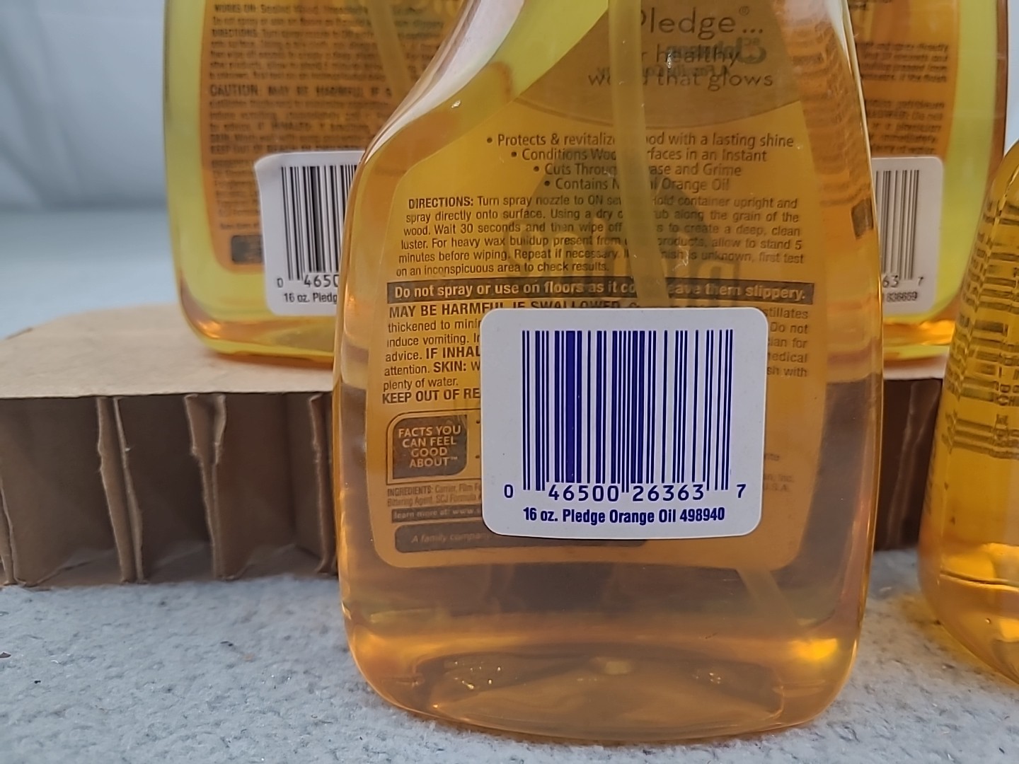 4x Orange Pledge Revive It Restoring Oil Spray 16 oz ea SC Johnson