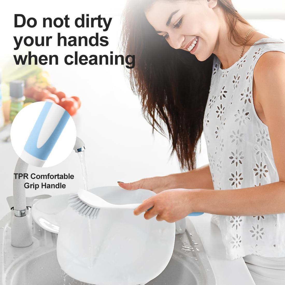 Kitchen Diffusion Scrub Brush for Cleaning Dishes Pots Pan Sink and Bathroom …