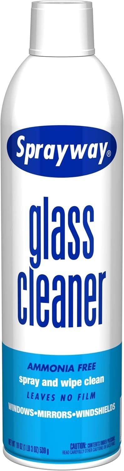 Streak-Free Foaming Glass Cleaner Spray for Home & Auto, 19 oz, Pack of 12