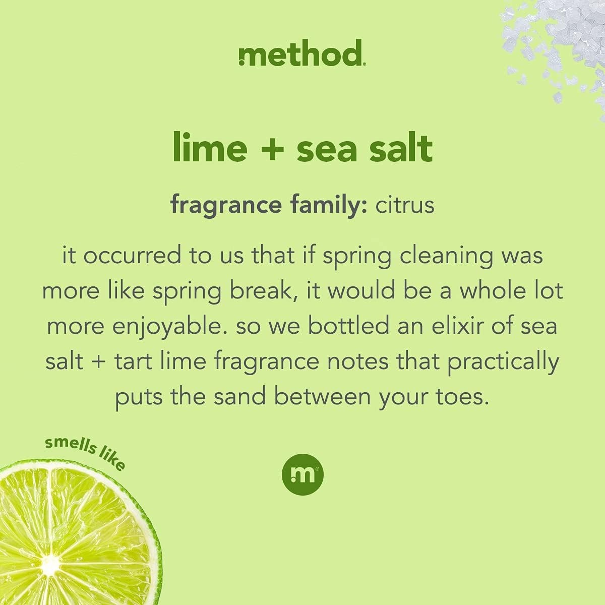 All-Purpose Cleaner Spray with Lime Sea Salt Scent for Counters and Tiles