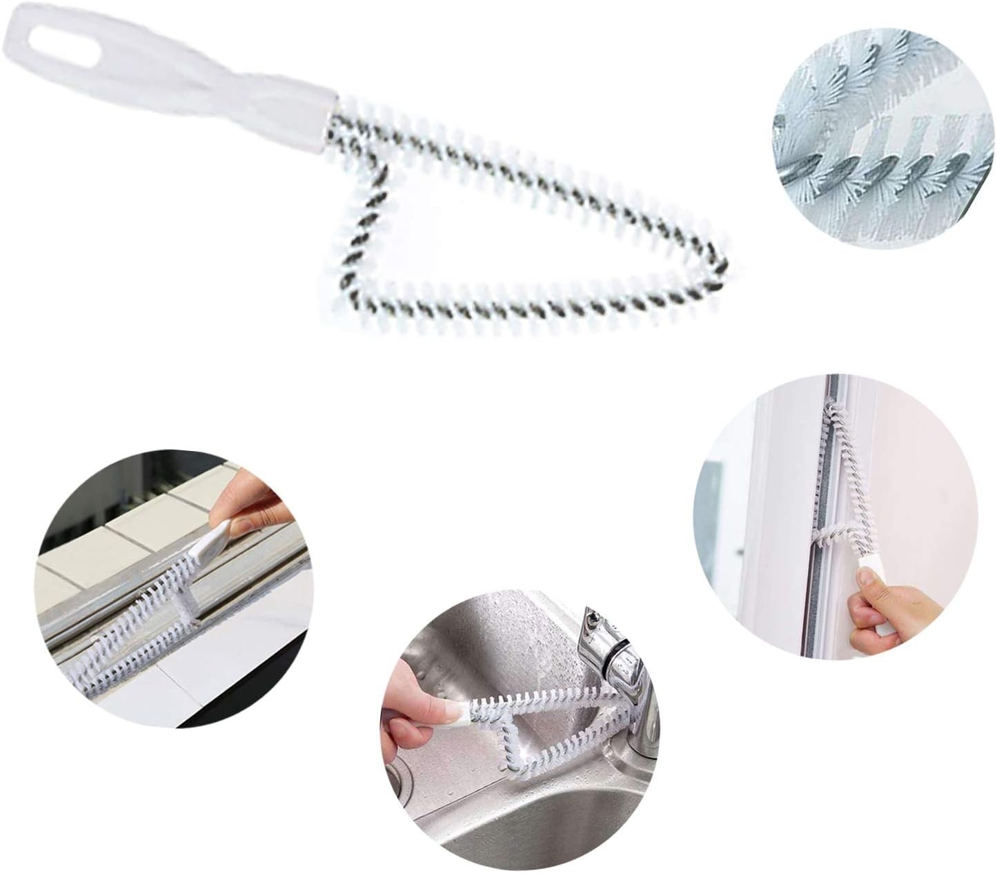Durable Triangular Gap Brushes Set – Perfect for Air Vents & Sliding Doors