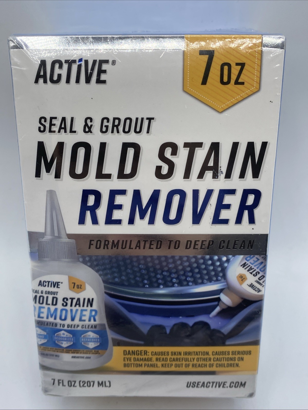 Active MOLD STAIN REMOVER Seal and Grout Deep Clean 7oz NEW SEALED