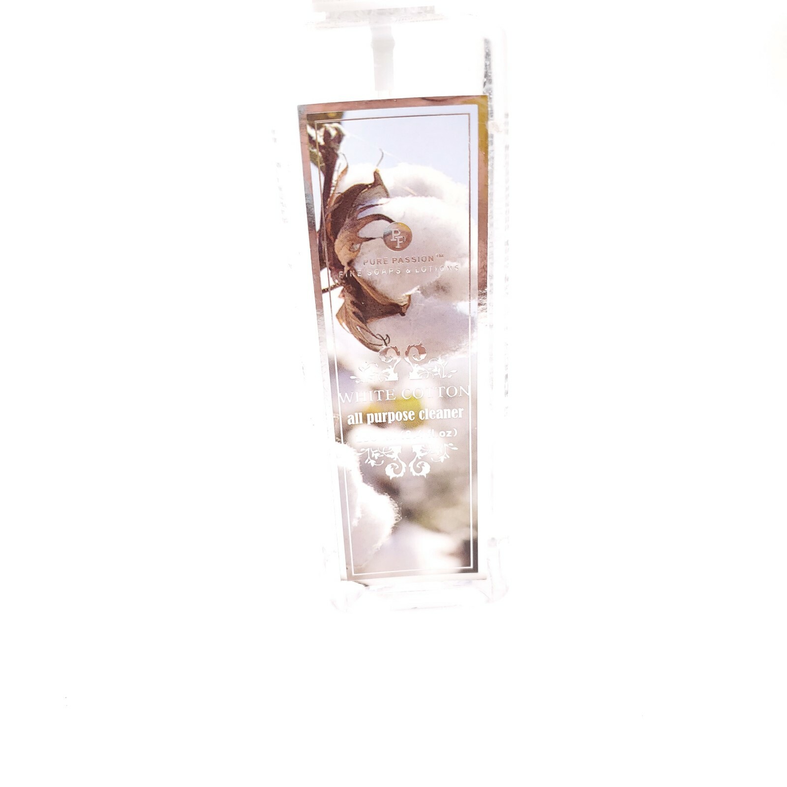 Pure Passion White Cotton All Purpose Cleaner 8.4oz Missing Top Cap USA Seller