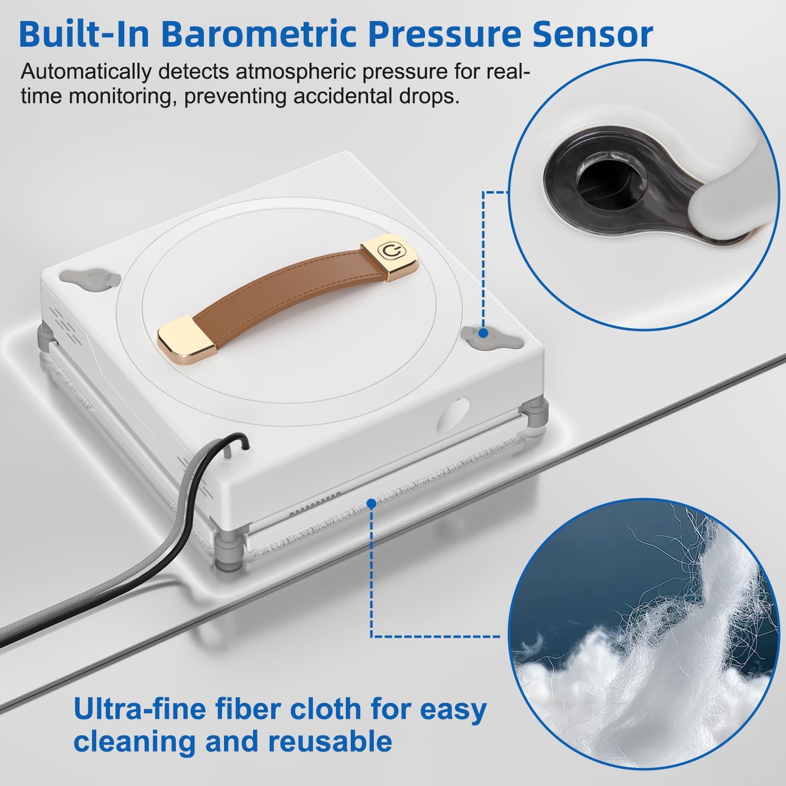 Window Cleaning Robot, 3000Pa Auto Automatic anti-slip system, Three intellig…