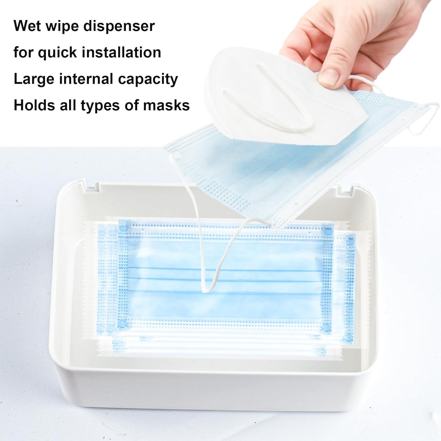 1 Pcs Diaper Wipes Dispenser Refillable Wipe Container Wipe Container W/ Sealing