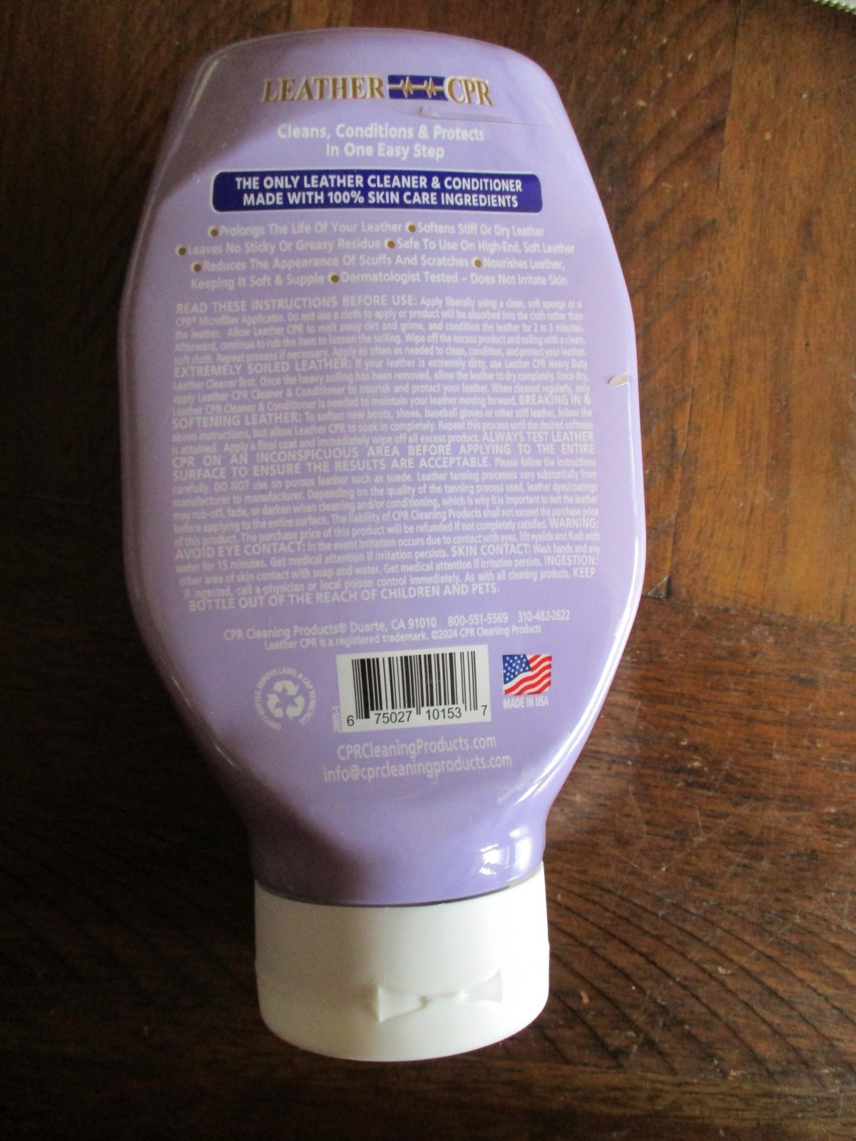 Leather CPR Cleaner & Conditioner 18Oz – Cleans, Conditions, Restores & Protects