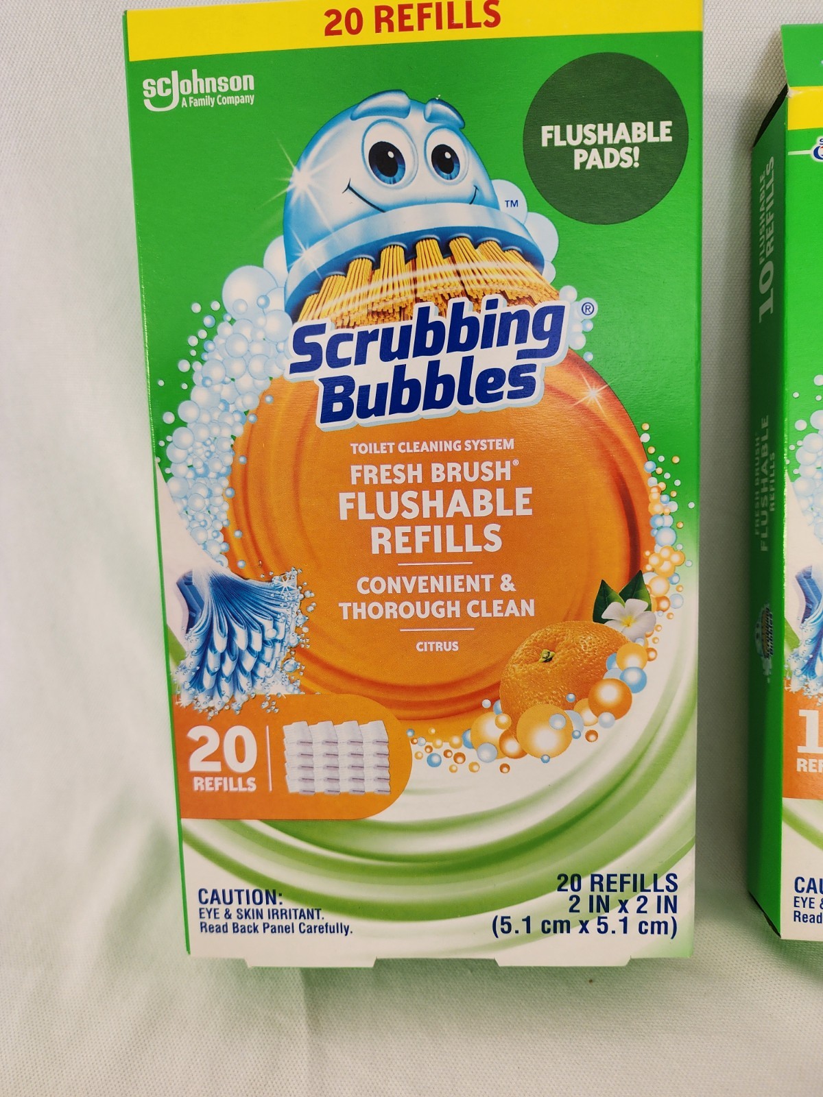 Scrubbing Bubbles Toilet Cleaning Flushable Refills 2 Open Boxes Citrus READ