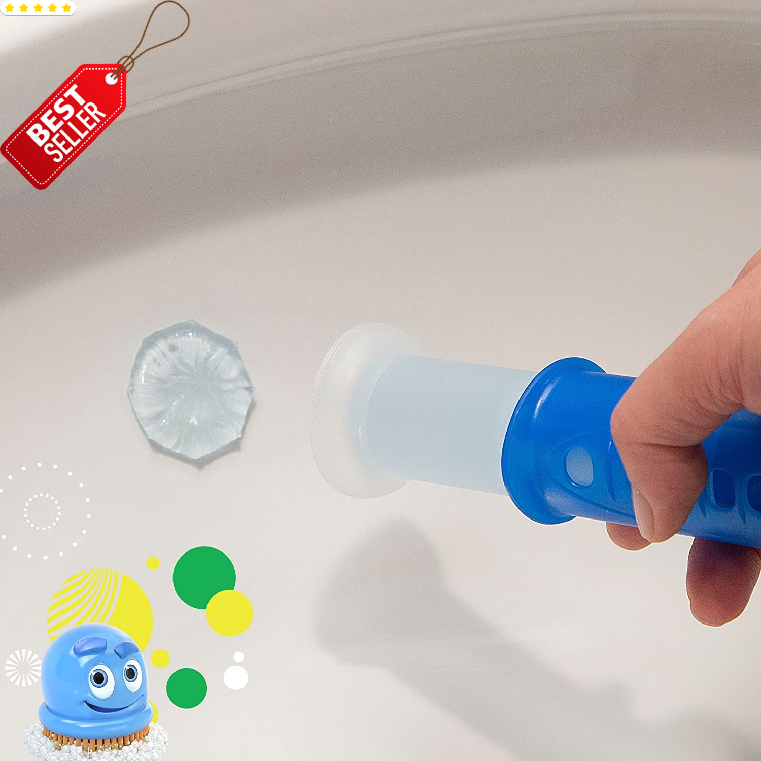 Fresh Gel Toilet Cleaning Stamps Rainshower Scent 6 Count with Dispenser – US